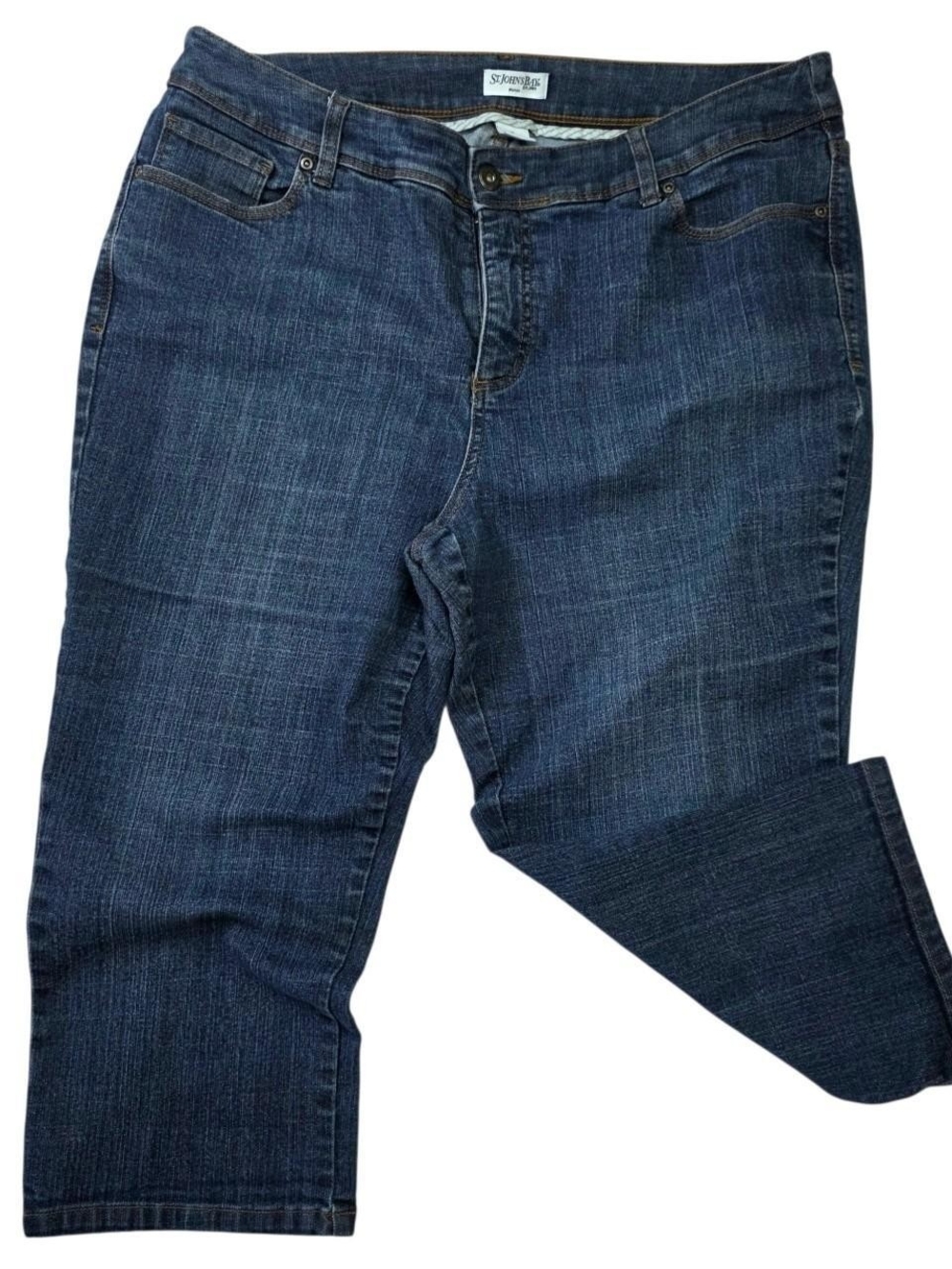 St. John's Bay Women's Dark Blue Cropped Jeans